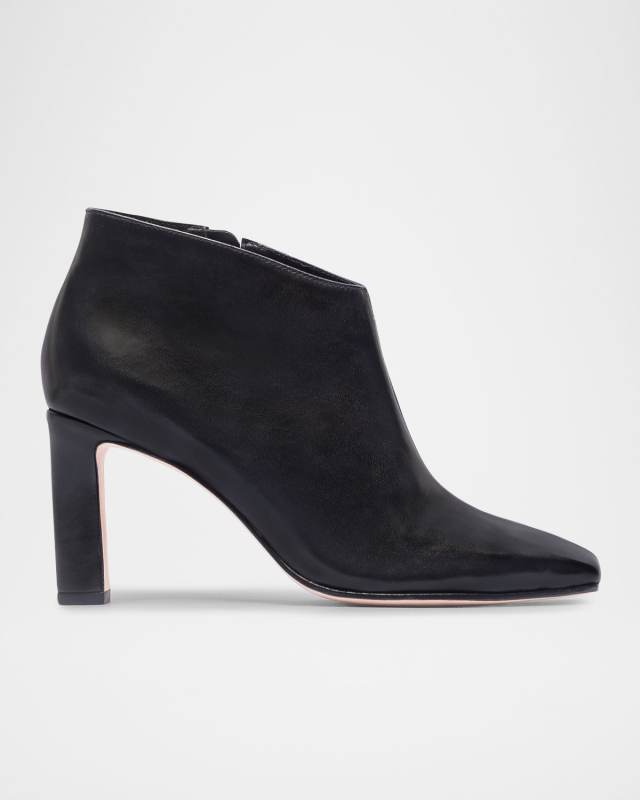 Garden Leather Ankle Booties